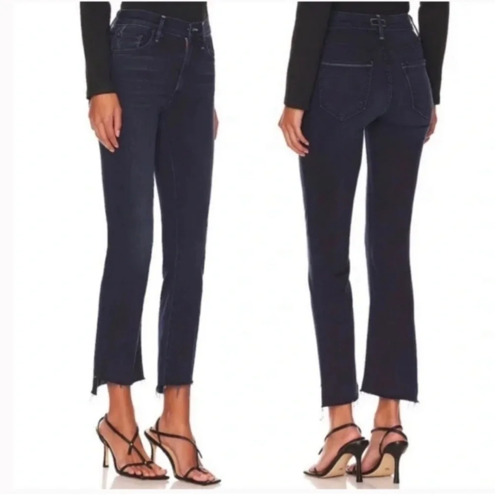 Mother The Insider Crop Step Fray in Night in Paris Size 23 NWT